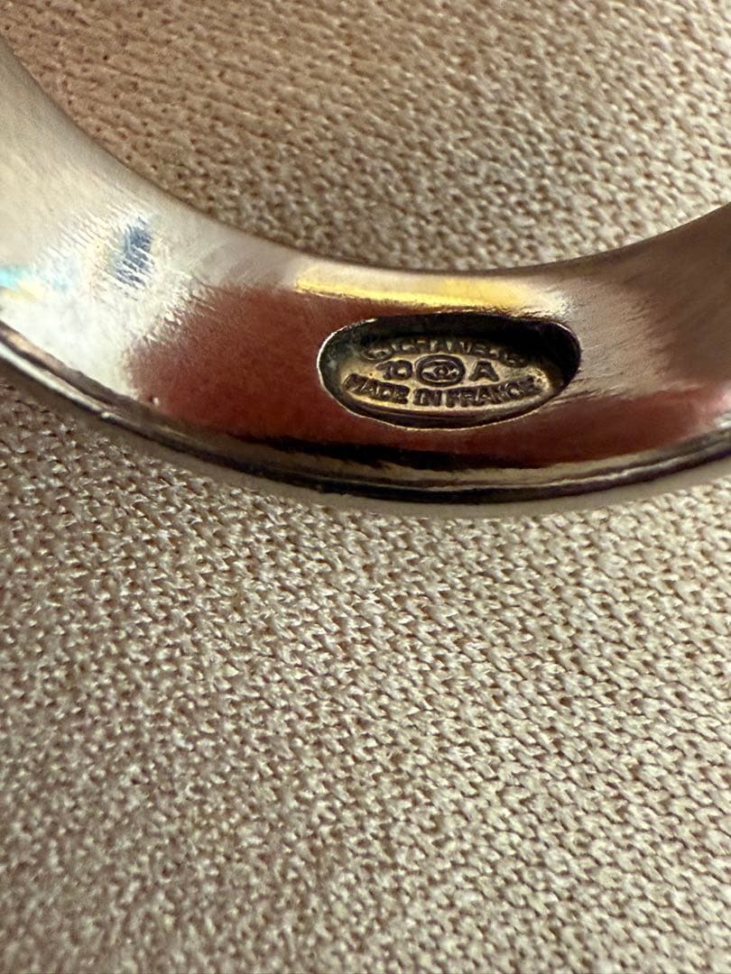 CHANEL (シャネル) ココマーク ラインストーン リボン リング 指輪