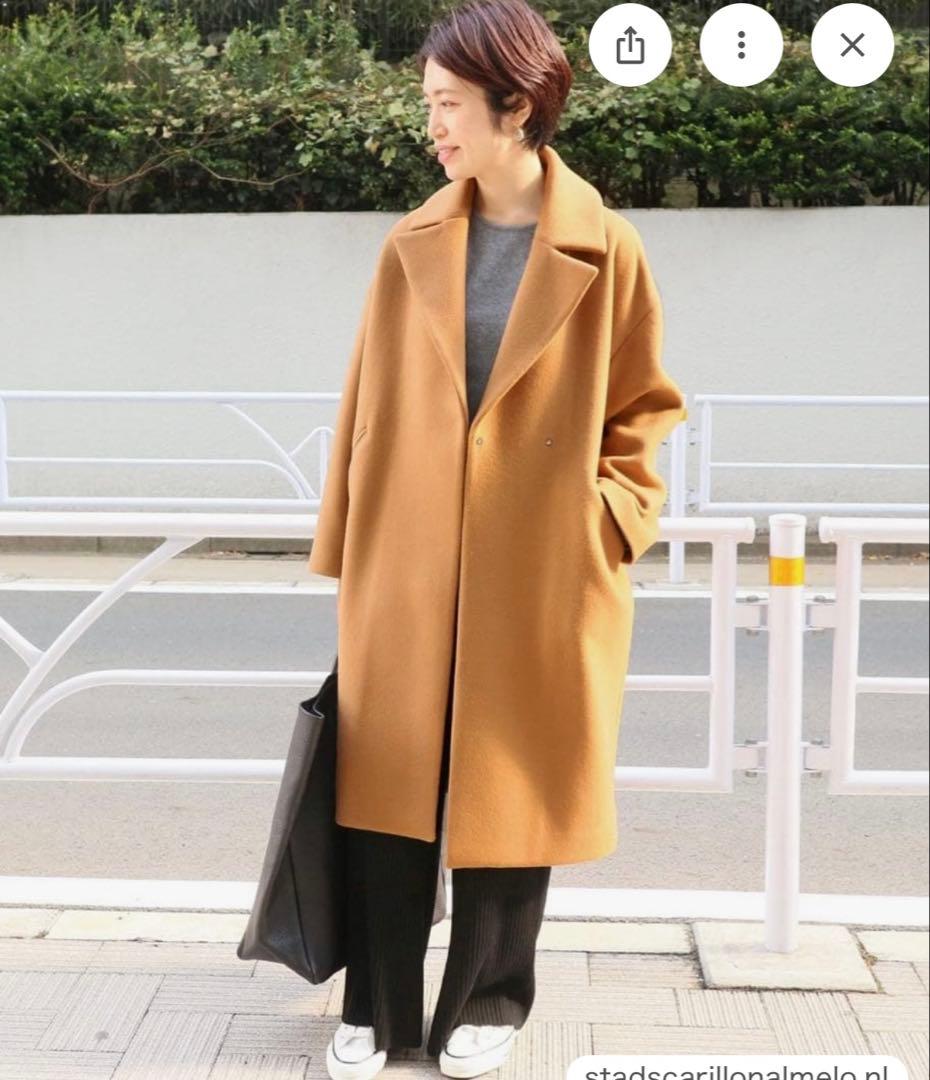 高級 イエナ MANTECO オーバーチェスターコート ロング ベージュ 36