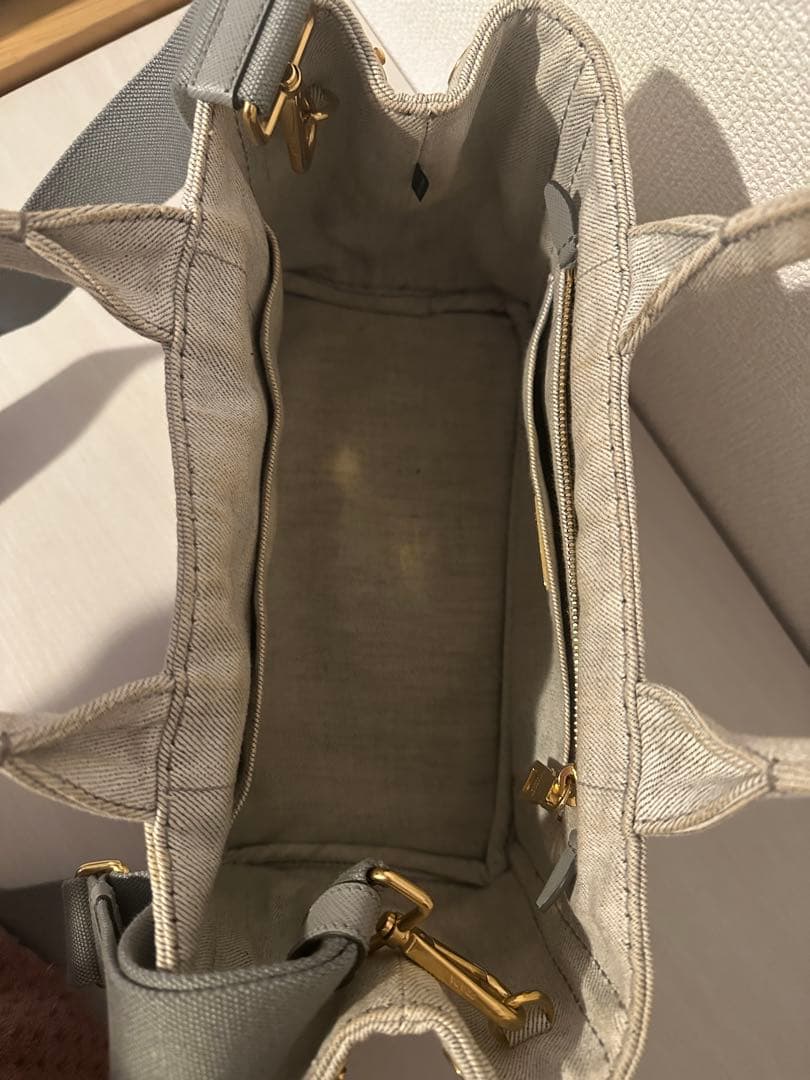 PRADA プラダ 2WAY デニム生地ショルダーバッグ