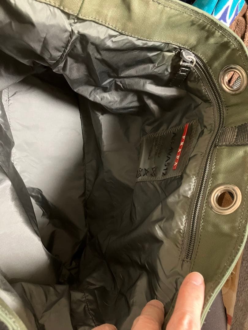 PRADA プラダ プラダスポーツ トートバッグ 2WAYグリーン 4VA512