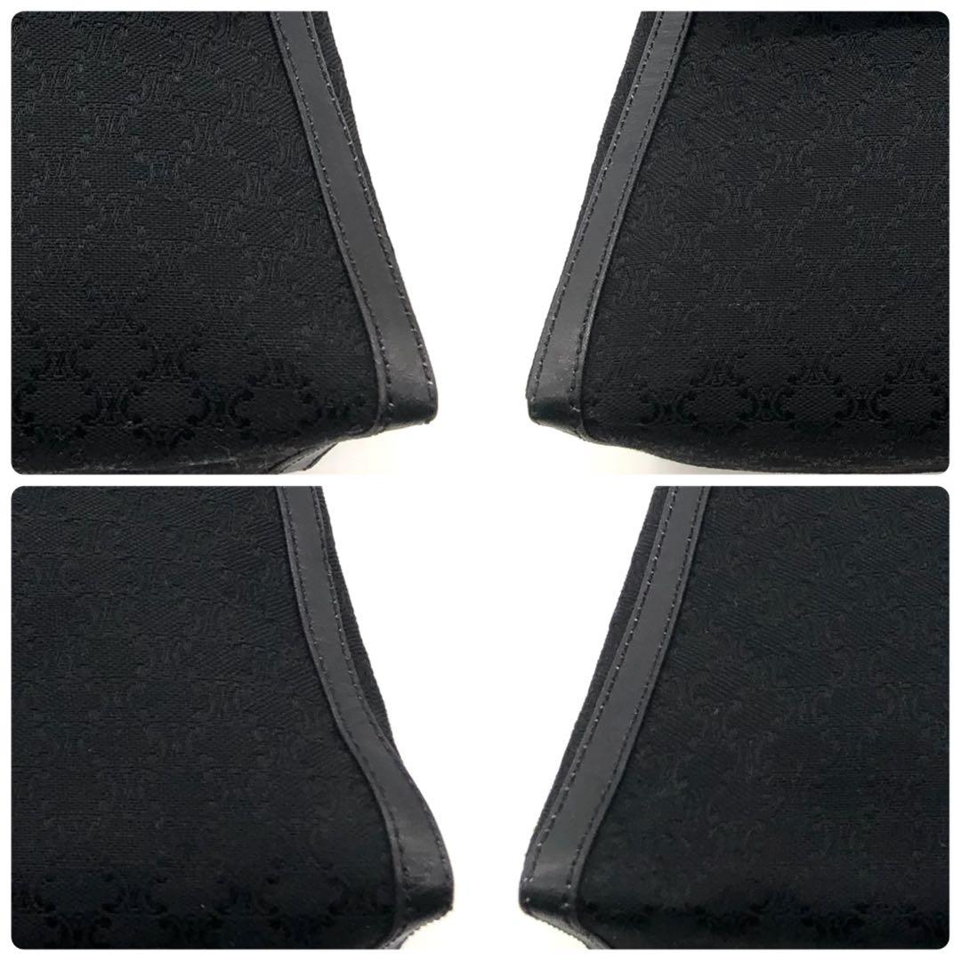 【希少/美品】CELINE ショルダーバッグ トリオンフ ジャガード ブラック