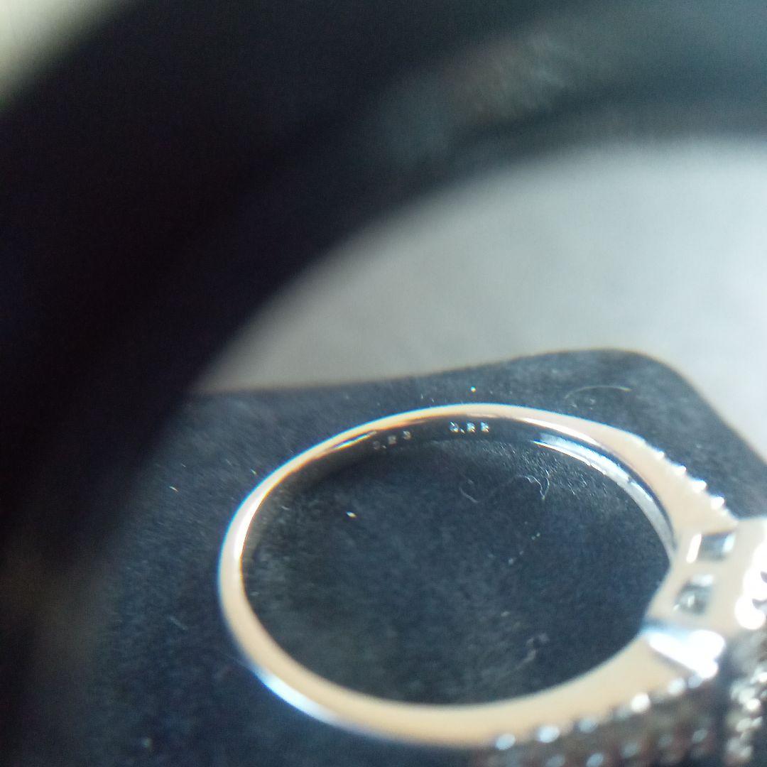 スクエア型ダイヤモンドPT900リング17号