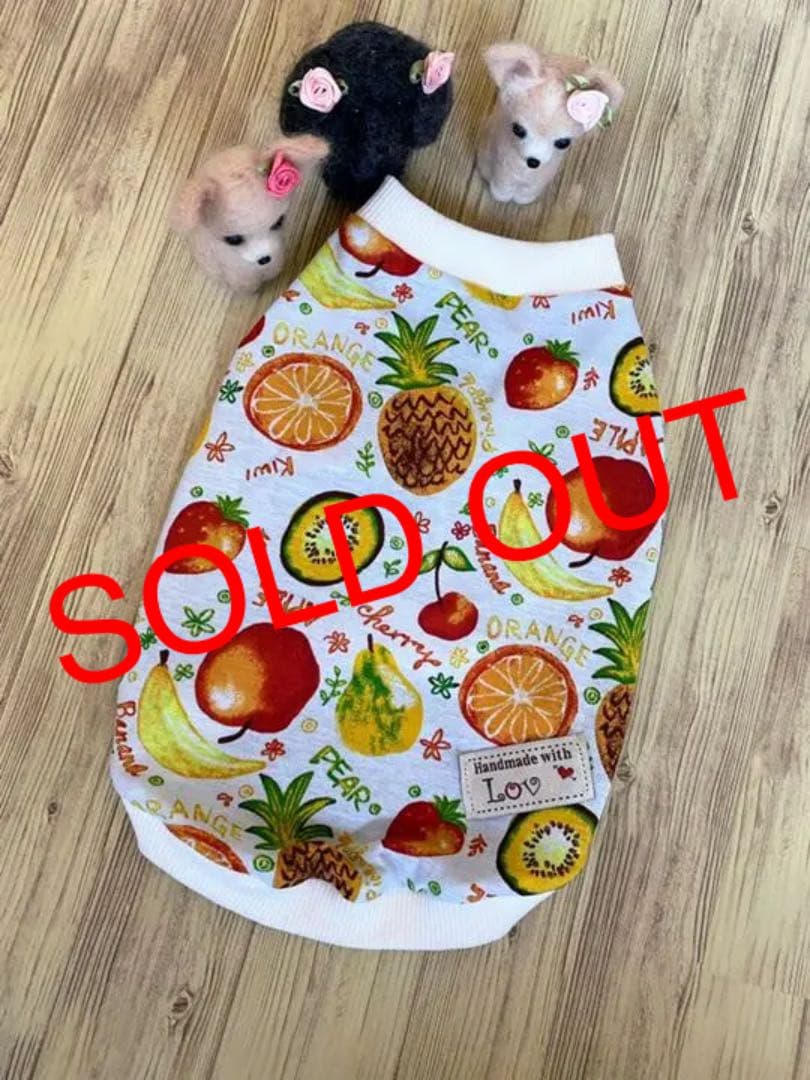 犬服 タンクトップ(M) ꒡̈⃝Lily꒡̈⃝ハンドメイド