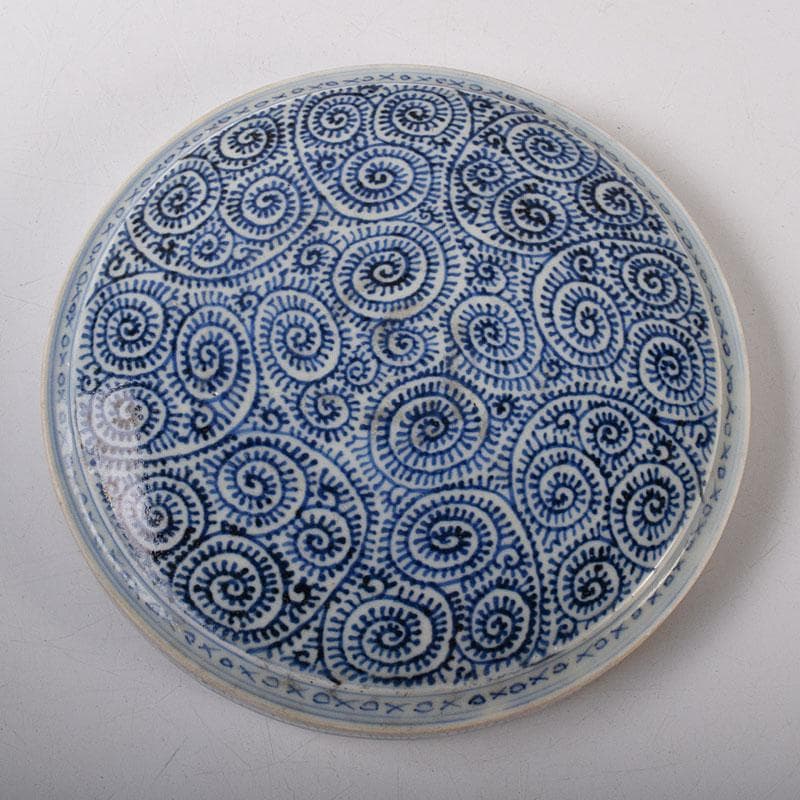 伊万里焼 古伊万里 染付 蛸唐草文 四段重箱 C R8464H