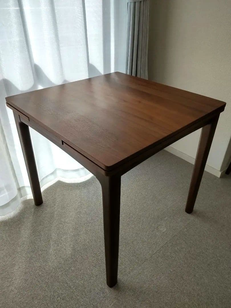 Unico ウォールナット 拡張 ダイニングテーブル