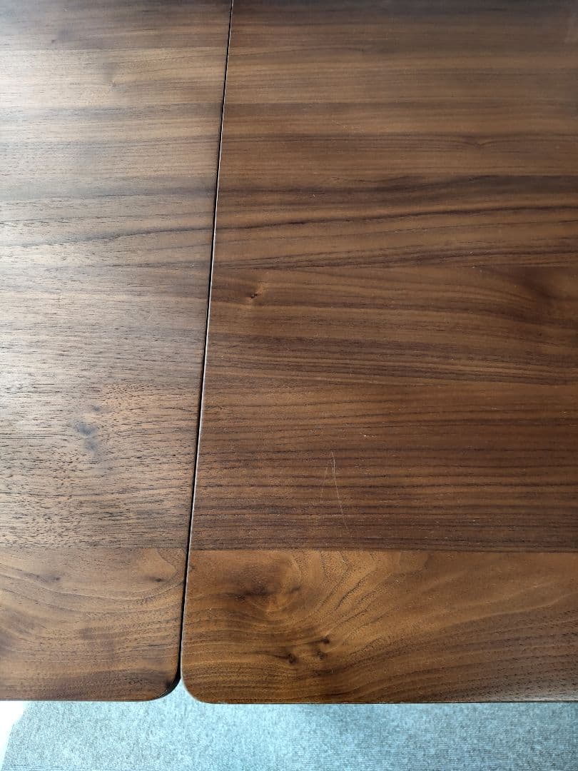 Unico ウォールナット 拡張 ダイニングテーブル