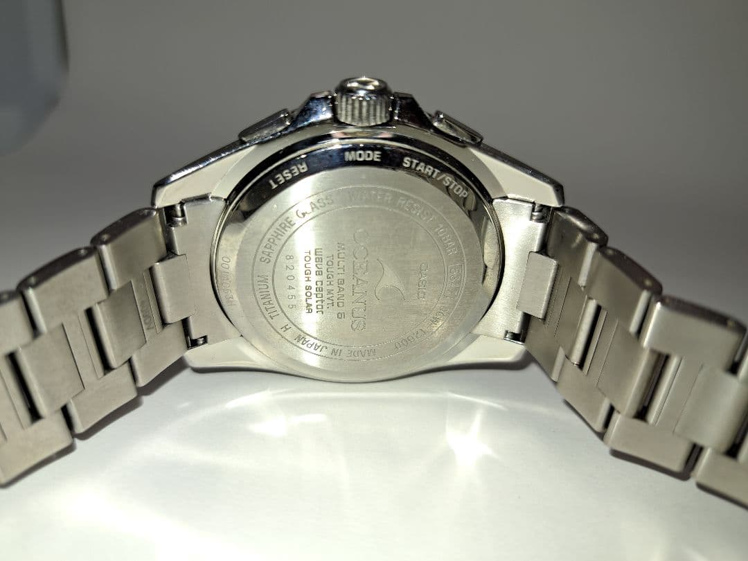 【オシアナス】カシオのクロノグラフ 腕時計 owc-t2600 1AJF