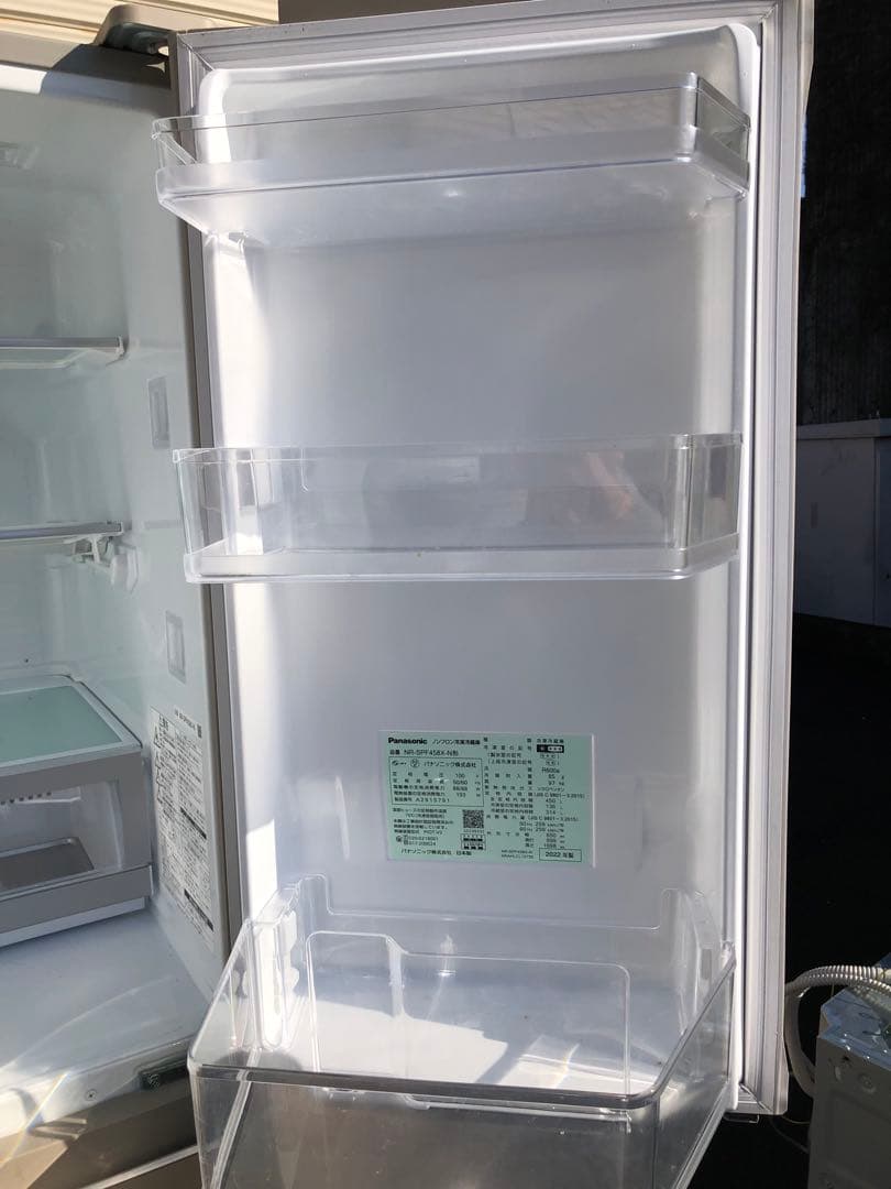 ○ Panasonic 冷蔵庫 シルバー NR-SPF458X 2022年製 生活家電