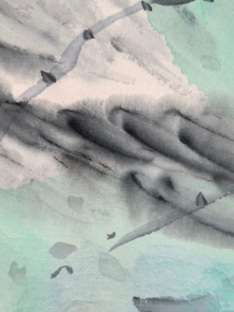 中国画《荷趣》 李德勝作 2022年オリジナル絵画  紙本着色