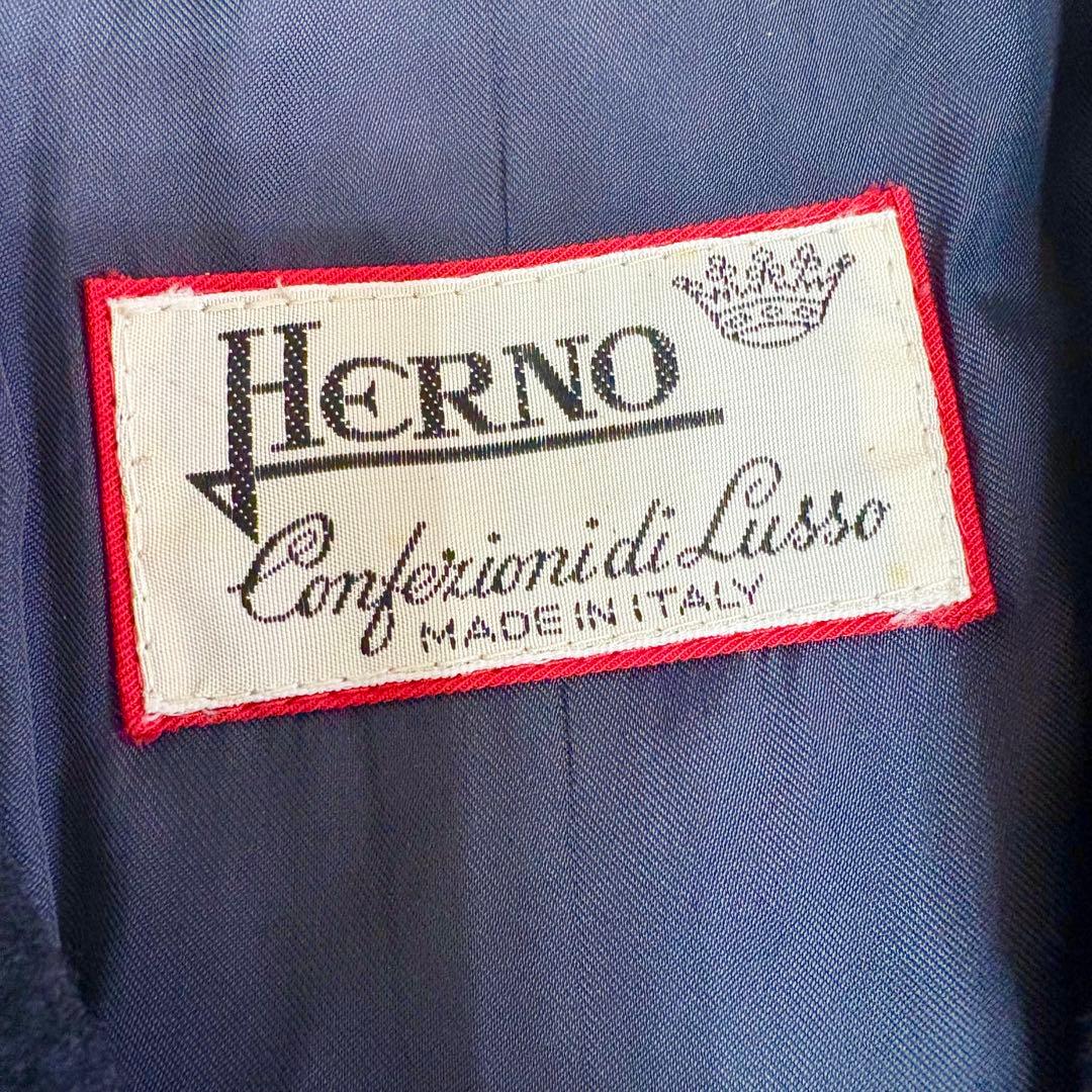 ヘルノ カシミヤ混 ヴィンテージ 裏スカーフ柄 シルク ウール