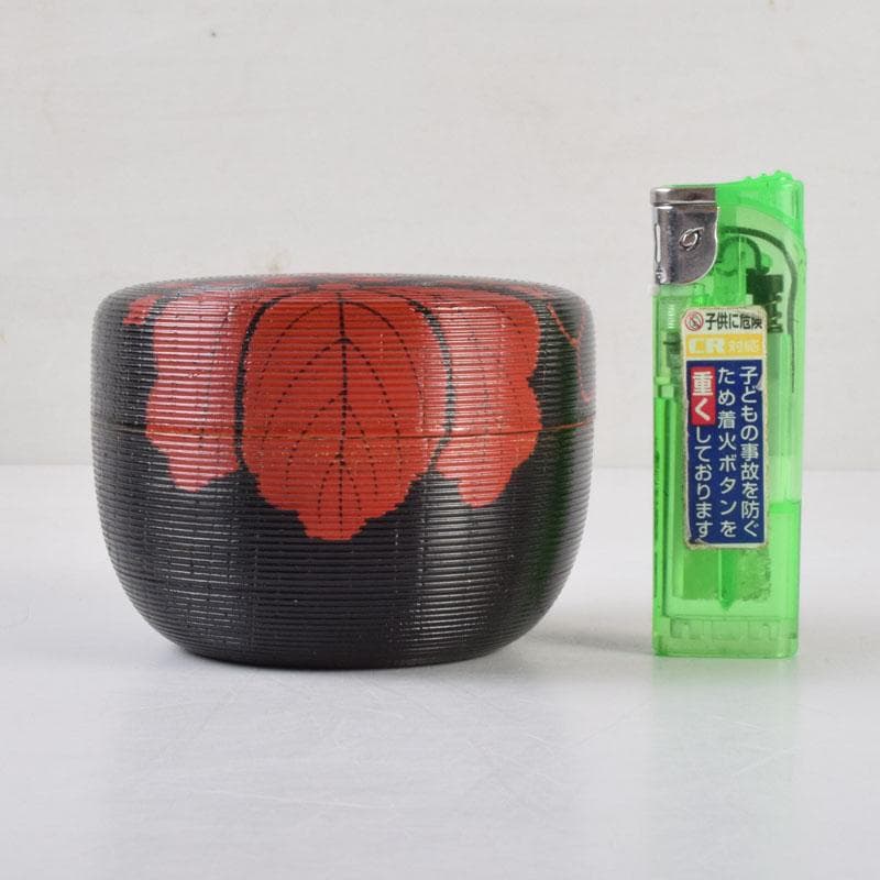 茶道具 加賀蒔絵師 高橋正良作 鵬雲斎好 菊桐文 寿輪棗 共箱 V 8728