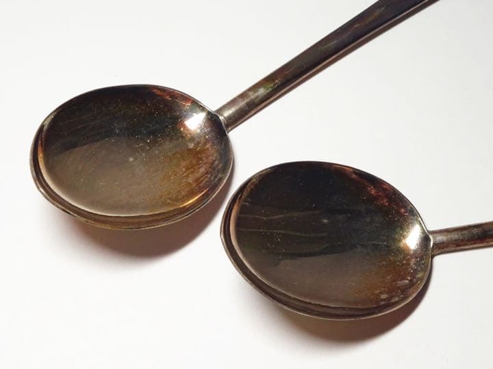 朝鮮の工芸品 銀製 七宝細工 銀匙箸2客 茶道具 箱付 李王家 朝鮮美術