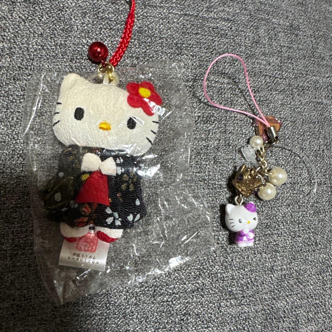 大量♡ハローキティご当地根付ストラップ　ファスナーストラップなど　まとめて60個