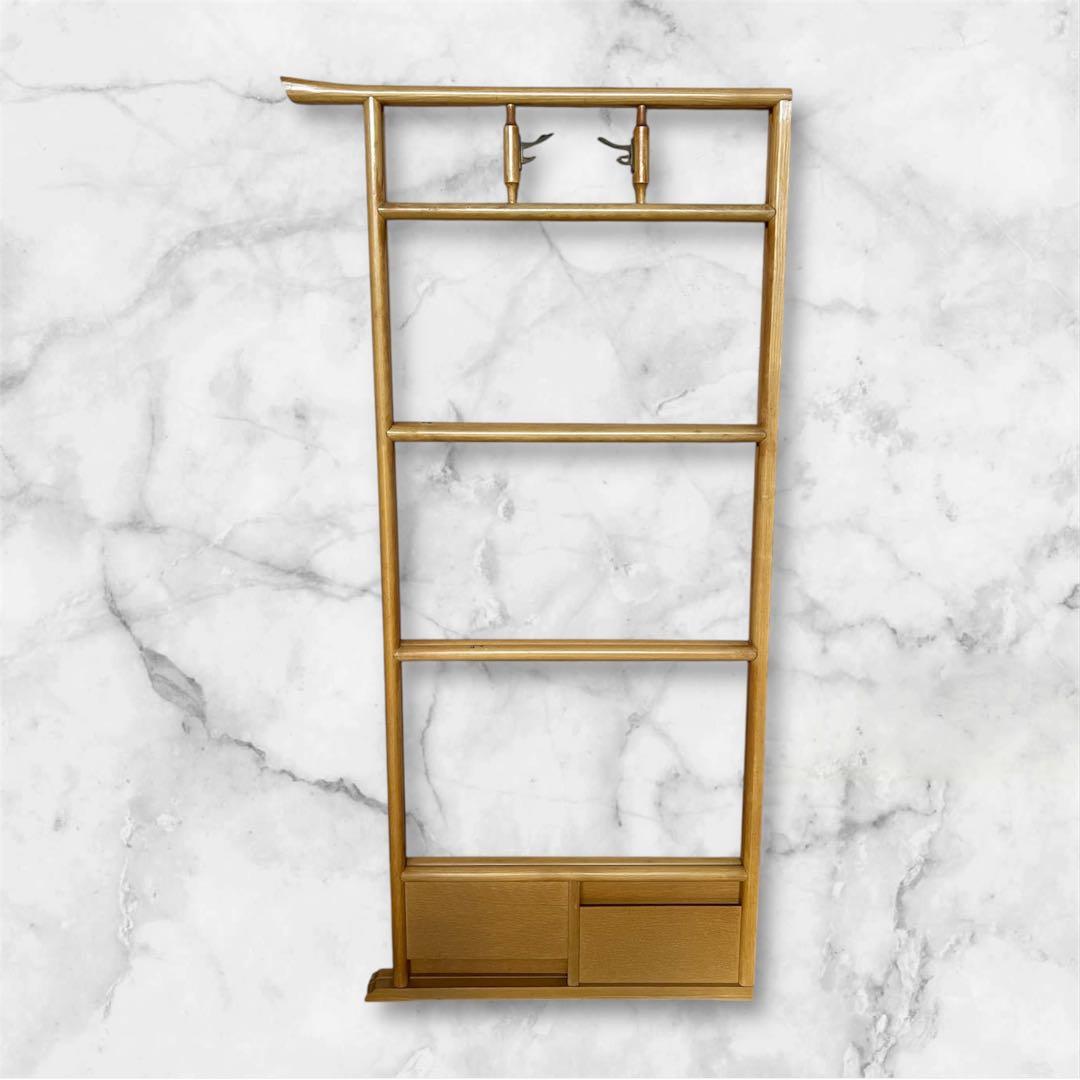 アンティーク 入れ子 机 輪島塗 脚付膳 一対 明治期 廣盆 蒔絵 黒朱塗