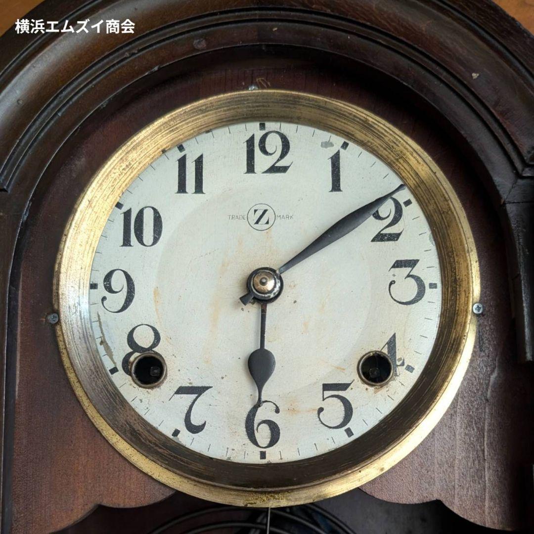 古時計　掛時計　アンティーク掛時計　宮型掛時計