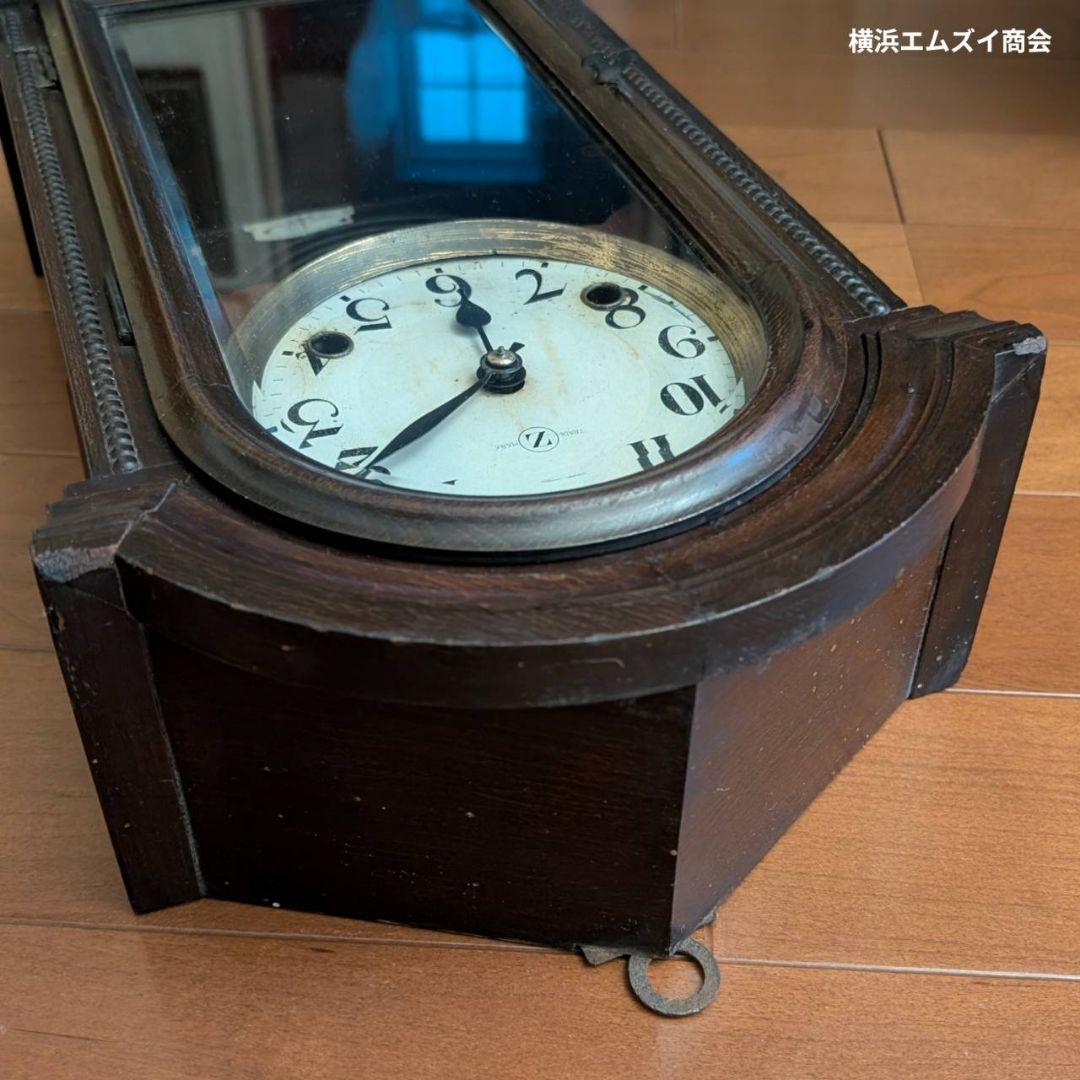 古時計　掛時計　アンティーク掛時計　宮型掛時計
