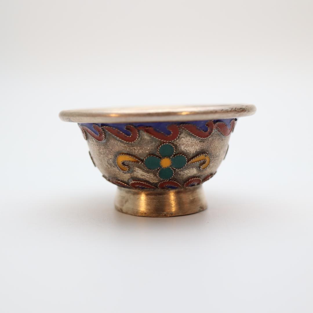 モンゴル教育局の刻印がある銀盃 シルバーボウル 色で選ぶ