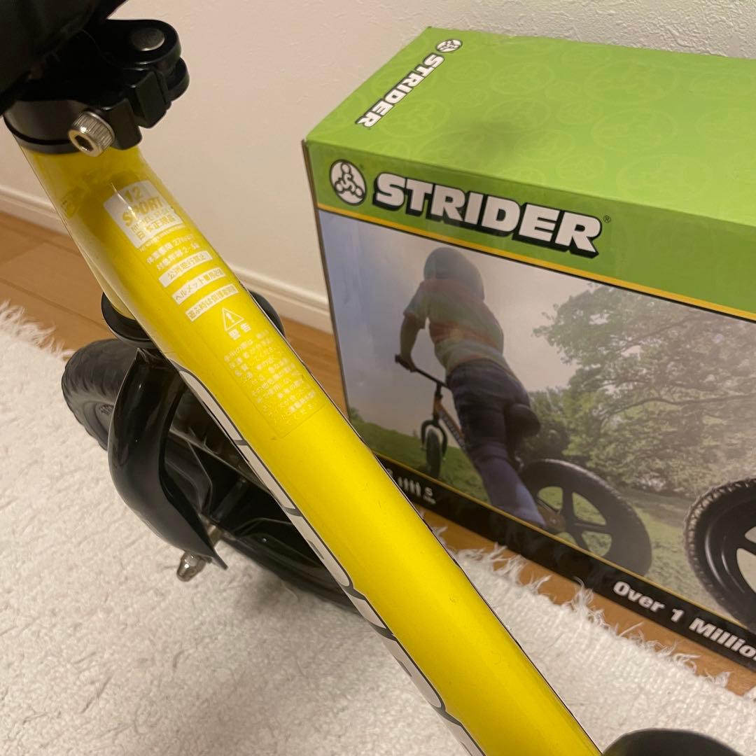 【STRIDER SPORT】12インチ キックバイク 箱・サポーター付!