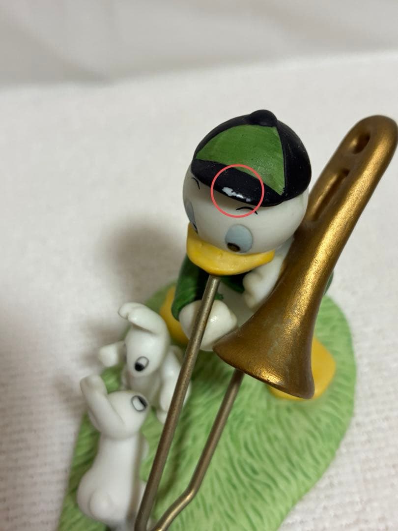 ディズニー　ミッキー　音楽隊　置物　陶器　三協商事