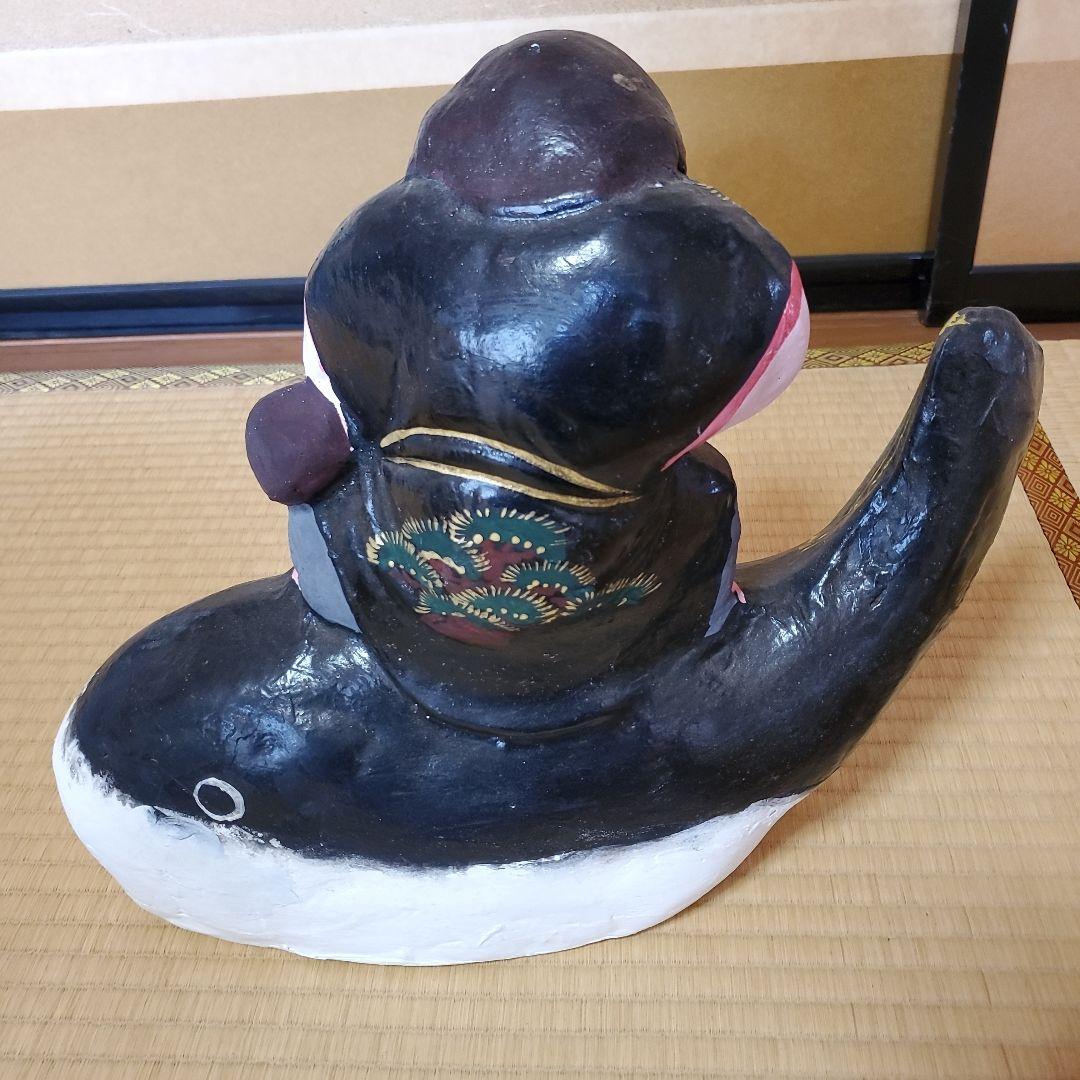 希少 中野人形 ふぐ乗り大黒天 土人形 土雛 奈良久雄 - メルカリ