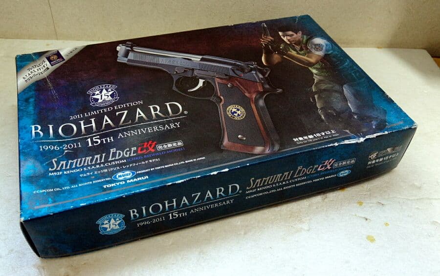 東京マルイ バイオハザード サムライエッジ改クリスレッドフィールド 15周年版