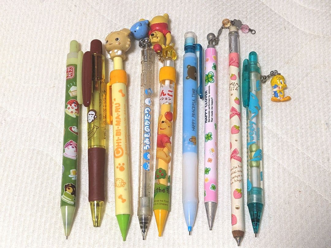 平成レトロ キャラクターシャープペンシル9本セット
