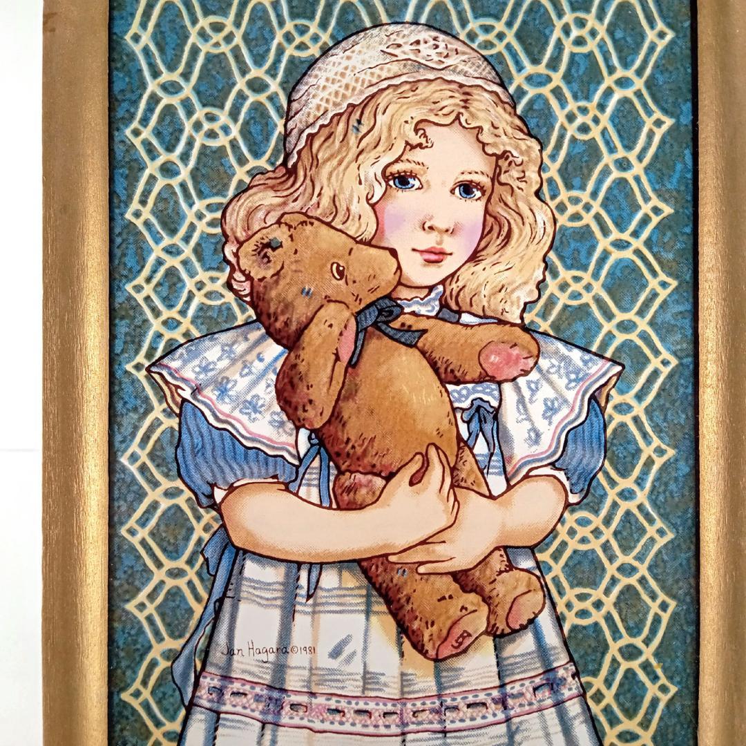 ジャン・ハガラ ステンドグラス 少女とお人形 アン グラスマスターズ社