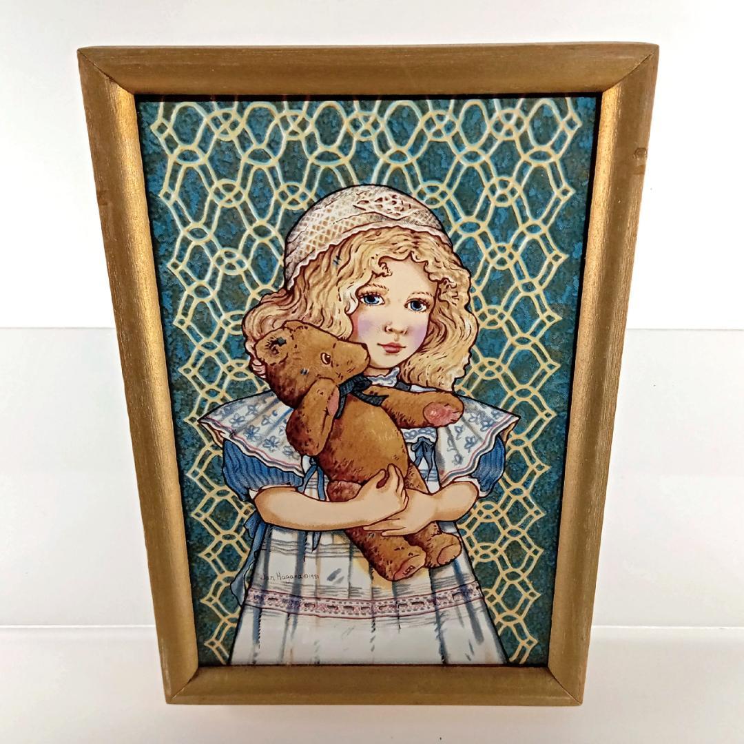 ジャン・ハガラ ステンドグラス 少女とお人形 アン グラスマスターズ社