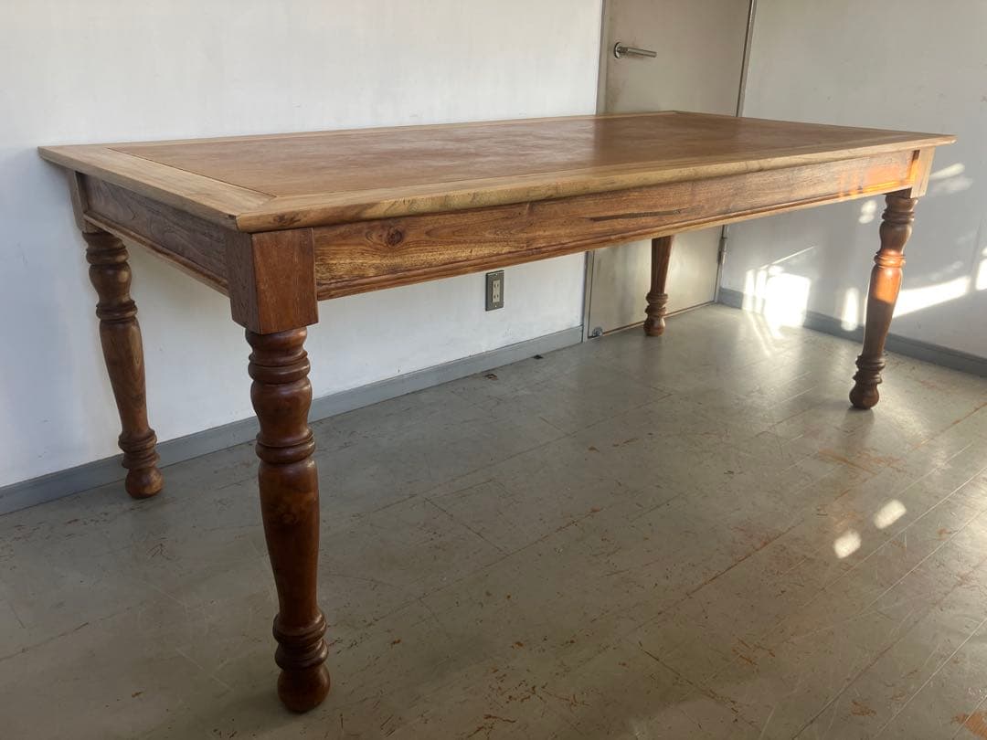 Ichino オールドチーク　ダイニングテーブル　無垢材