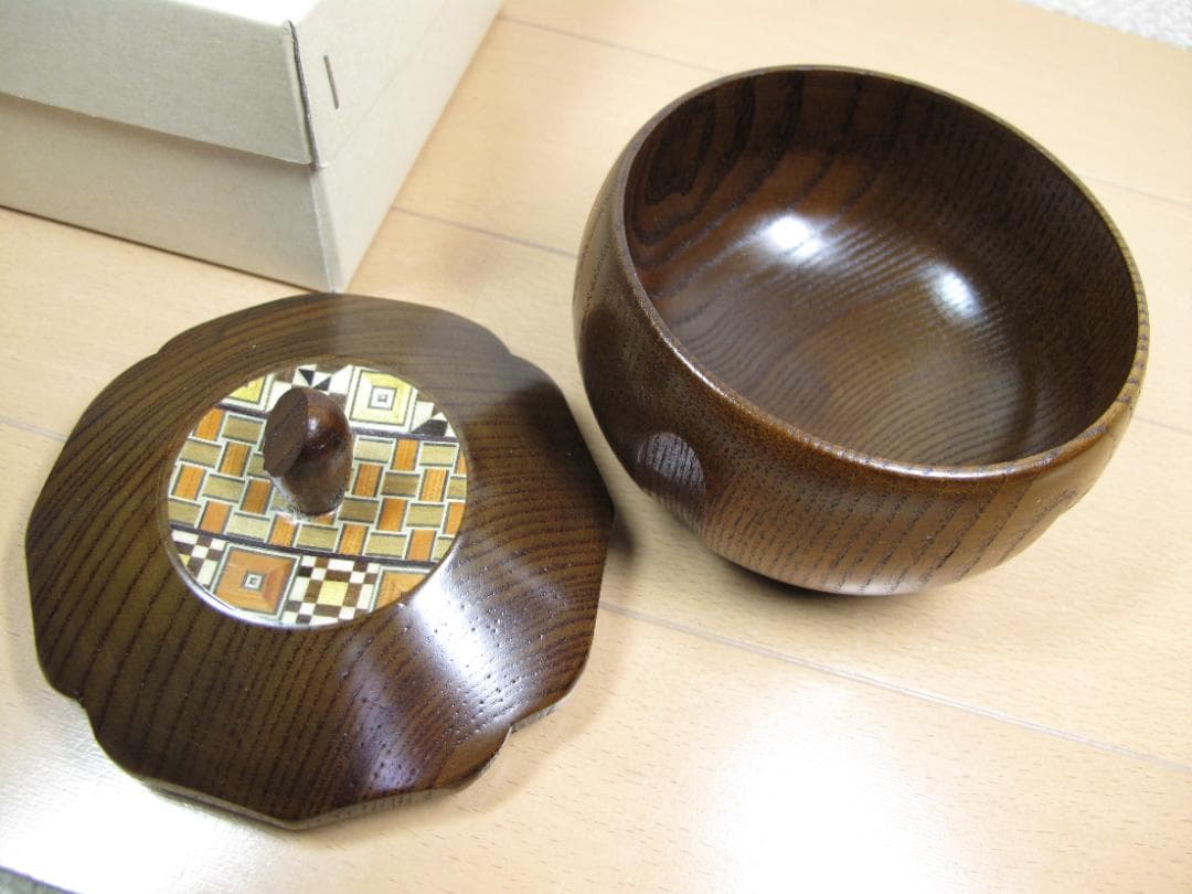 箱根 寄木細工 柿型小鉢 - メルカリ