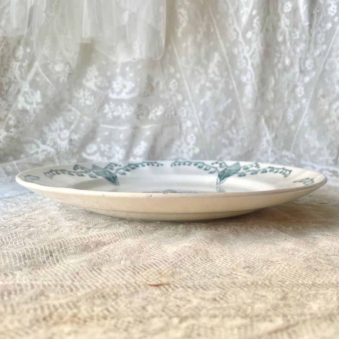 ロンシャンすずらんプレートB平皿Muguet フランスアンティークスズラン鈴蘭