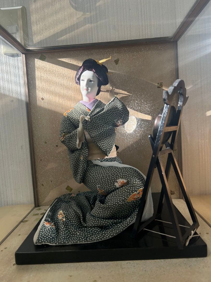 Japanese Antique DOLL 日本人形 ガラスケース付き 市松人形 Vintage