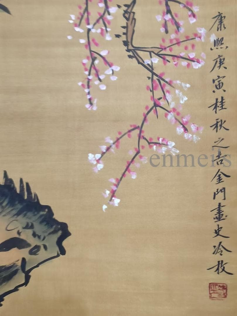 中国古美術 清代 冷枚作款 仕女図 水墨画 絹本 四尺 肉筆