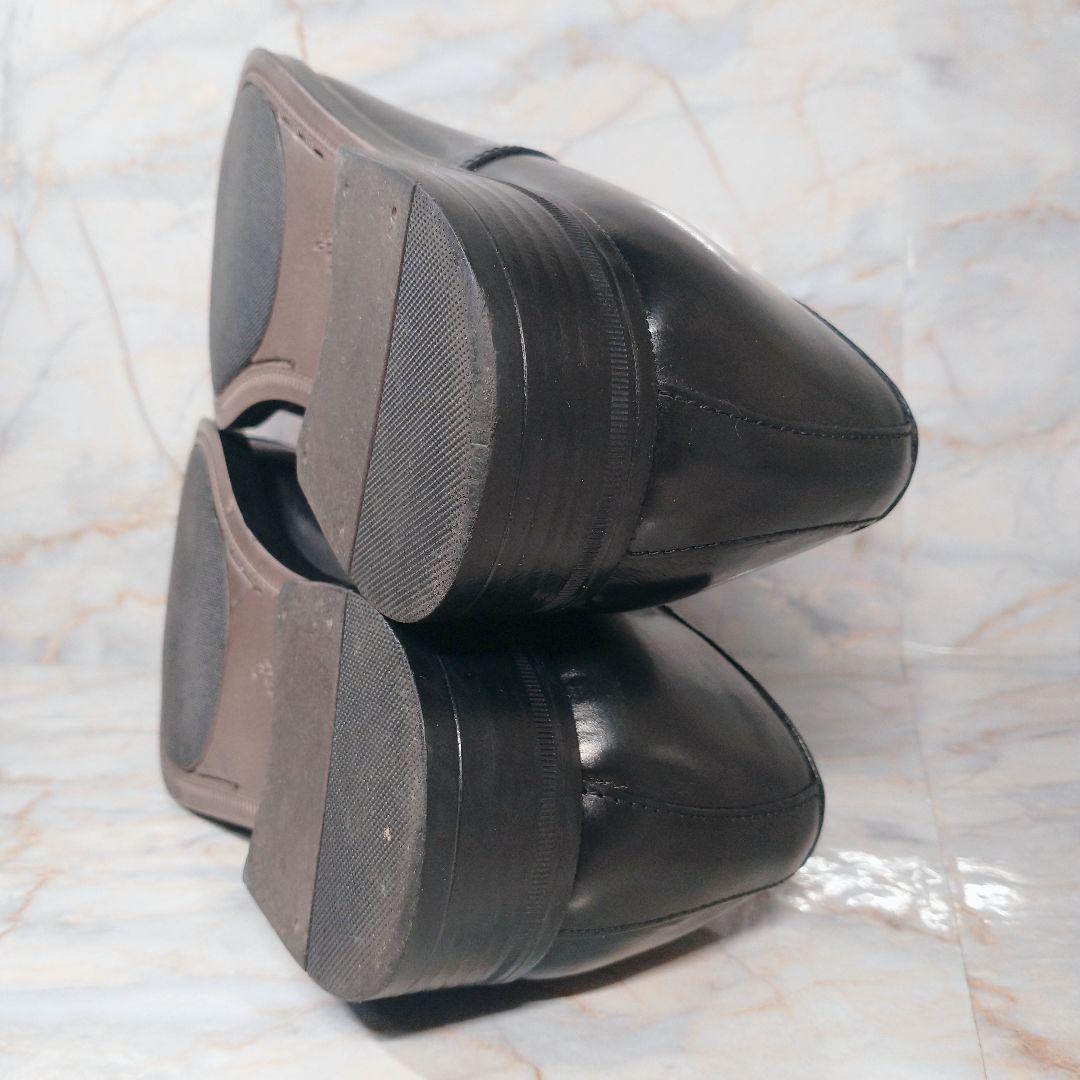 ジャンカルロモレリ 黒 ストレートチップ 内羽根 27.5