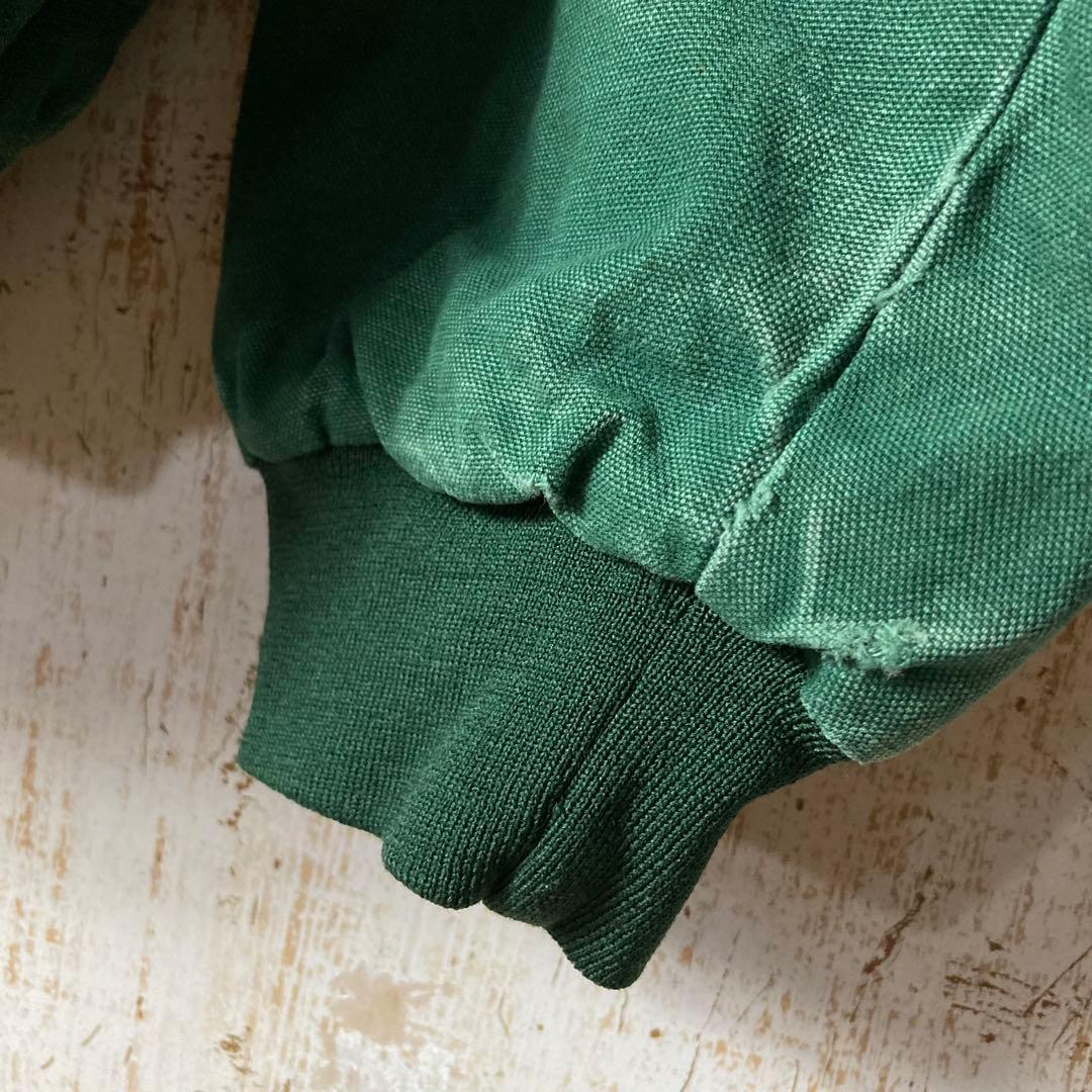 70s80s USA製アクティブ ダックジャケット 企業 グリーン アメリカ古着