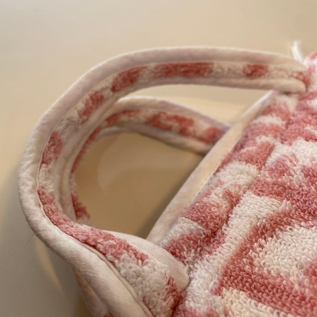 DIOR ピンク　パイル地　ミニボストンバッグ