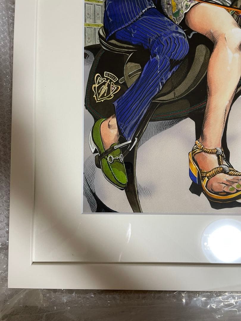 ジョジョの奇妙な冒険　徐倫&ブチャラティ 複製原画