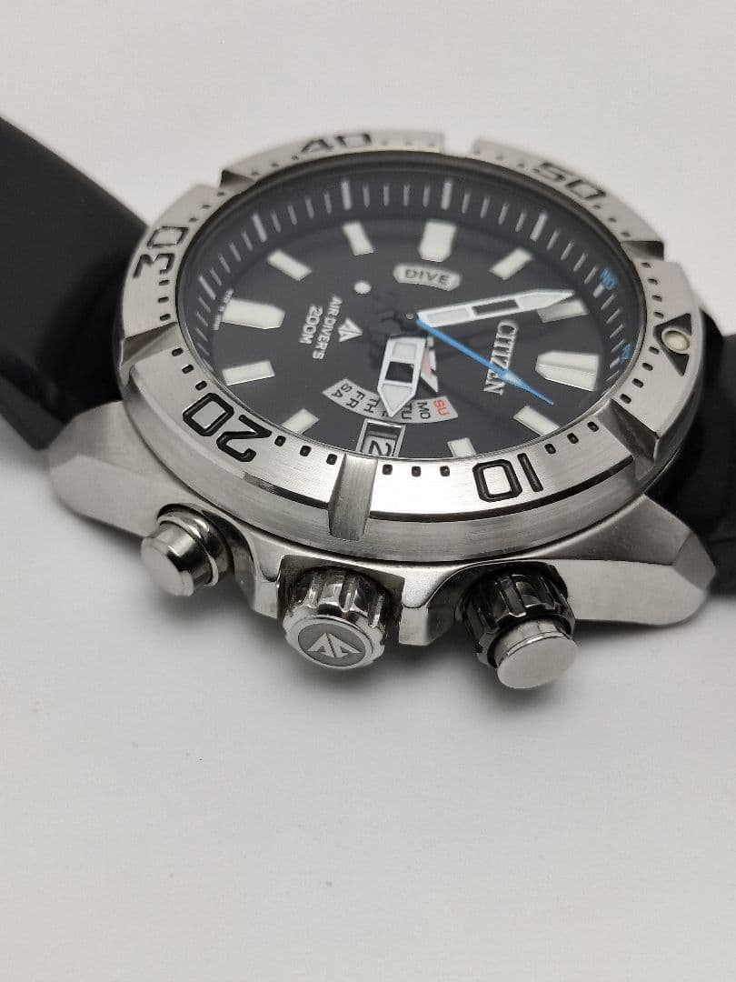 電波時計　シチズン　プロマスター　ダイバー機能　電波ソーラー　H112