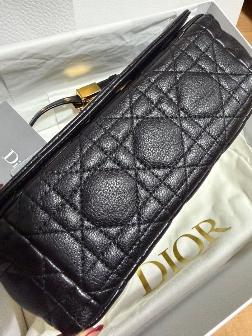 Dior caro ディオール カロ スモール ブラック ゴールド金具