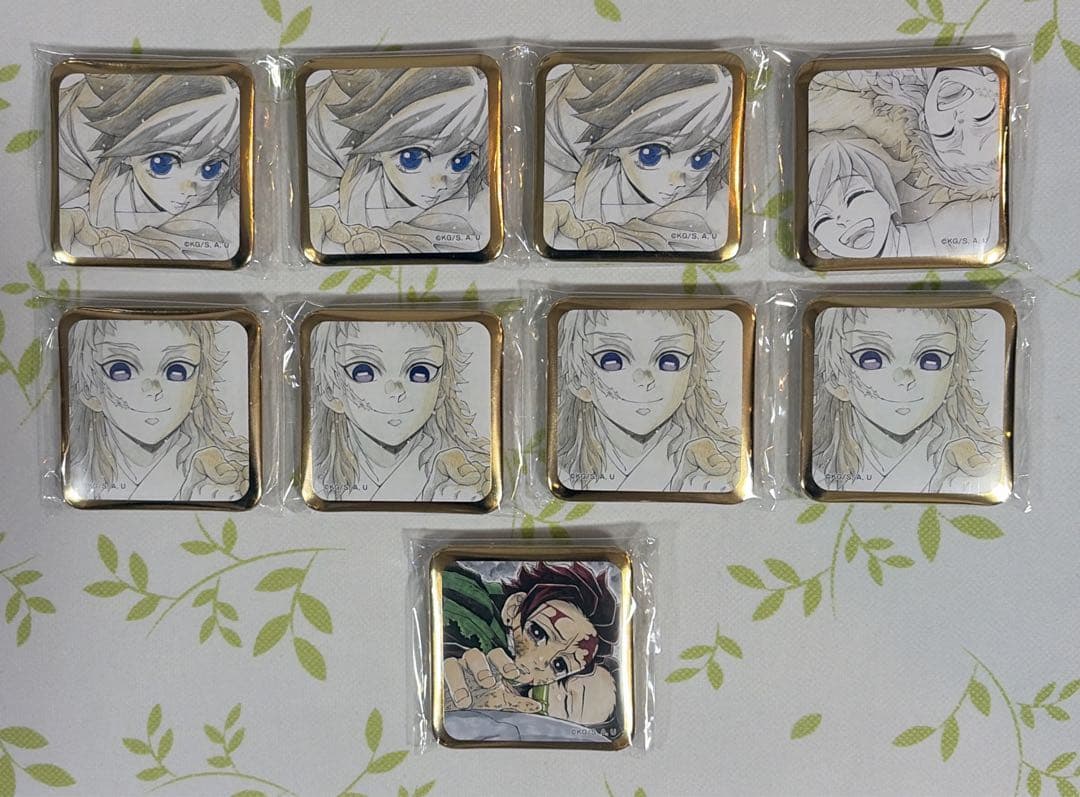 鬼滅の刃 全集中展 柱稽古編 ダイニング 缶バッジ 冨岡義勇 錆兎 炭治郎グッズ