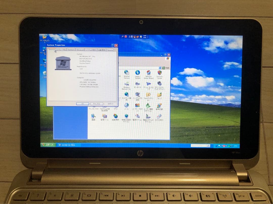 Windows XP SP5改 2GB SSD120GB Office2007