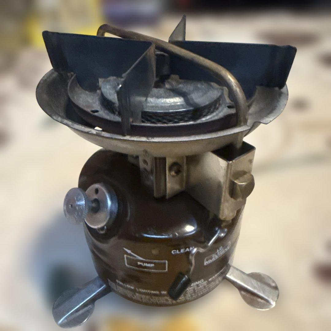 コールマン ピーク1 Peak1 モデル400 ストーブ バーナー 波型五徳 茶