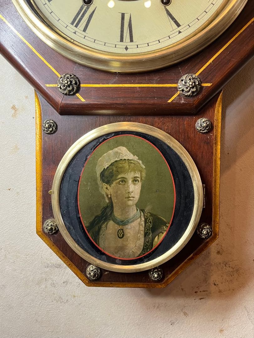 セストーマス　柱時計　古時計　振り子　ゼンマイ　アンティーク　レトロ　精工舎