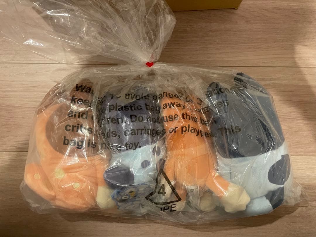 Bluey ブルーイ ヒーラー一家 ぬいぐるみ 4体セット