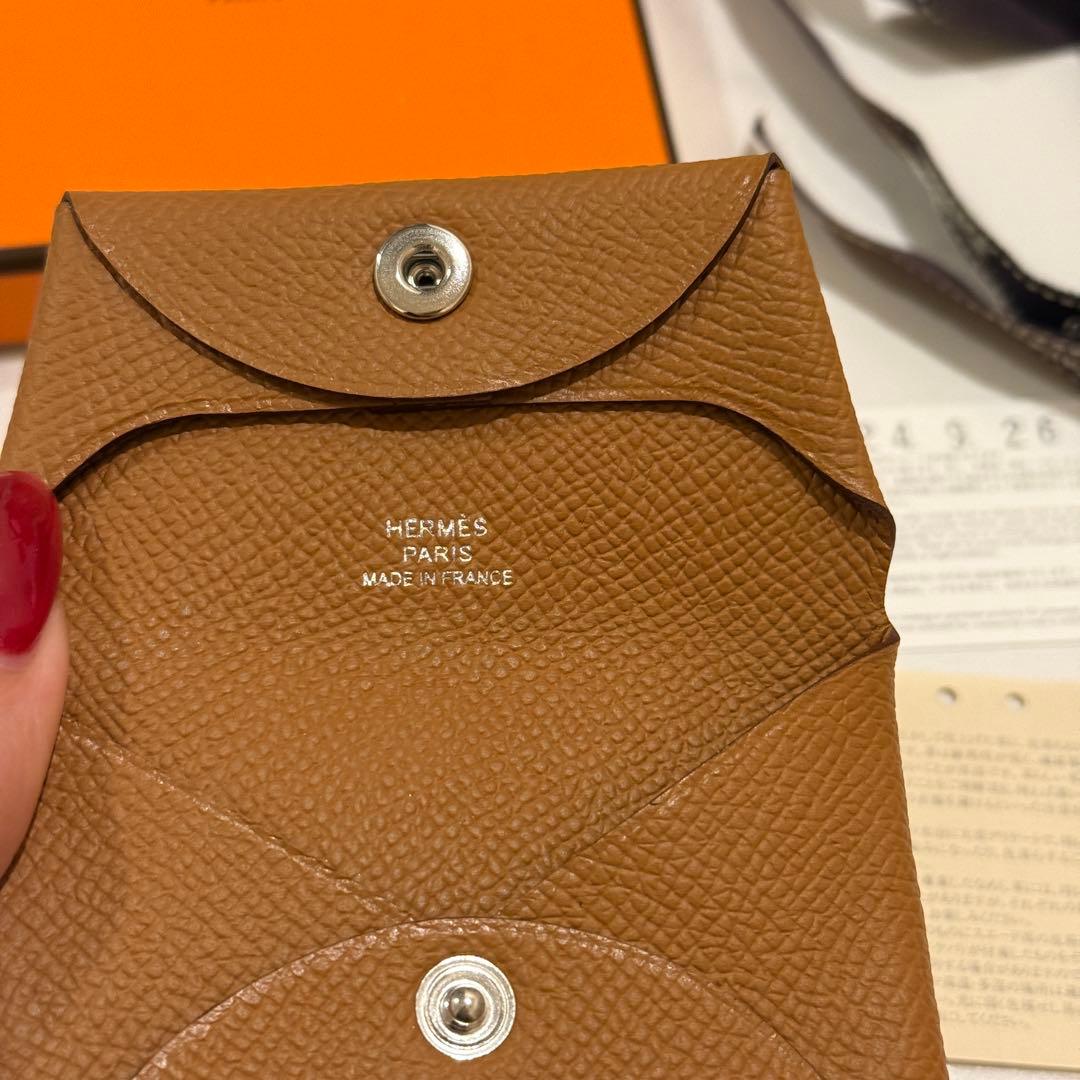 【新品未使用】HERMES エルメス バスティア ケース ゴールド
