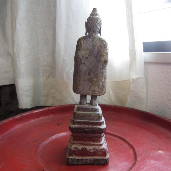 19世紀 タイの木製仏 立像 アンティーク