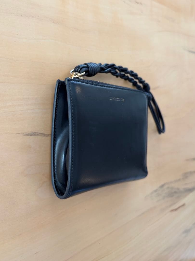 い*︎様 【早い者勝ち】JIL SANDER ブラックレザータングル財布