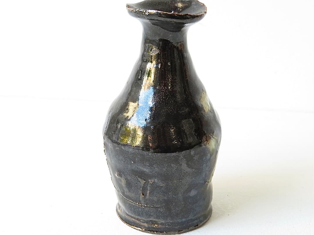 値下げ】希少作☆中島勝乃利『黒織部 徳利』【師：鯉江良二】 - メルカリ