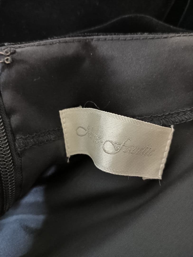 みか！パーティードレス ブラック ワンピース　ベッチン　ベロア　ベルベット