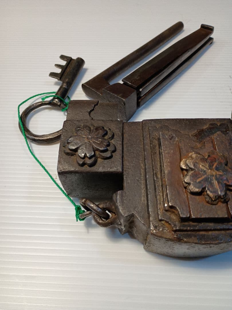 阿波錠前 蔵錠 カジヤバラ住源作 6枚バネ